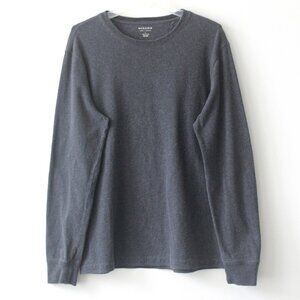 Sonoma 100% Cotton Grey Long-Sleeve Casual Relaxed T-Shirt Large